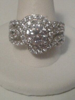 Bella Luce Rhodium Plated Ring 5.33ctw. Size 10
